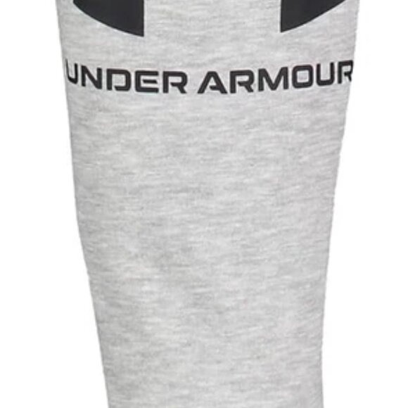 Under Armour Kids Big Logo Jogger, Gray Heather Fleece Sweats UAFG05E-052 Size 4 - Picture 2 of 2